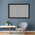 Amanti Art Black Framed Magnetic Board 28x40 Large Vision Board for use with Magnets, 100% Metal Sheet to Display Items as Office Decor or for Home Organization in mudroom, Kitchen or Kids Room