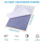 Yangna Tattoo Transfer Paper 50 Sheets A4 Thermal Stencil Paper for Tattoo Artists, 4-Layer Design Works with Thermal Copier Machines & Hand Tracing