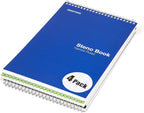 Mintra Office Steno Books - (Primary Colors, 4 Pads/Pack, Narrow Ruled), 6inx9in, 70 Sheets, Notebook for writing notes in school, university, college, work, office
