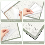 Gannyfer Desk Calendar 2026, Large 2026 Desk Calendar 22" x 17", Now - Dec 2026, 18 Monthly Academic Desktop Calendar with To-Do List and Notes, Plastic Cover, Thick Paper, 2026 Calendar for Planning and Organizing(6 Stickers)