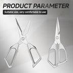 2-Pack Heavy Duty Stainless Steel Kitchen Scissors for Meat, Poultry, Chicken Bones and Turkey - Dishwasher Safe Sharp Japanese Cooking Shears, Food Scissors