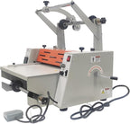 Yokoma 14.17in Electric Thermal Laminator with Steel Roller and Metal Structure, Commercial Hot/Cold Laminating Machine Paper Poster Single or Dual-Side Lamination with Toothing Cutter