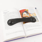Weighted Bookmark - Leather Book Page Weight Book Weights Holder for Hands-Free Reading Paper Weights for Cookbooks Crafts Music Books Bookmarks(01Black)