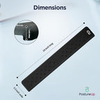 EdgeRest PostureUp L-Shaped Desk Long Wrist Rest Elbow, Forearm & Wrist Comfort Support for Table or Desk Edge, Non-Slip, Memory Foam Padding, Ergonomic Design for Work, Universal Fit, Black