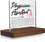 Physician Assistant Gifts, Thank You Appreciation Desk Sign for PA Week Graduation Birthday, Medical Office Decor for PA-C Healthcare Professional Recognition Plaque PA026
