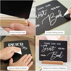 Juvale Mini Chalkboard Signs with Stand (6 Pack, 8.5 x 11 in) – Reusable Tabletop Chalkboard Signs for Weddings, Buffets, Coffee Shops, Small Business Displays, Restaurants & Party Decorations