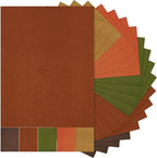 Sinmoe 100 Sheets 5 Shades Cardstock Paper 8.5 x 11 Inches 180gsm Solid Core Printer Paper for Scrapbooking DIY Arts Crafts Making Office Home Supplies (Autumn Color)