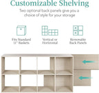 Best Choice Products 8-Cube Storage Organizer, 11in Shelf Opening, Bookcase, Display Shelf, Customizable w/ 3 Removable Back Panels – Whitewash