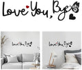 Love You Bye Wood Sign with Butterfly Home Decor Boho Decor Wall Decor Express Love and Warm for Your Family Lovers Wall Art Gift Hallway Entryway Above Door Topper Thanksgiving Decorations for Home