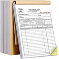 Custom 5.5" x 8.5" Invoice Book with Logo 100 Set Personalized Receipt Books Customized Invoices for Small Business 2 - Parts Carbonless Duplicate Invoice Forms NCR Books