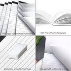 Nichela Notepad for Daily Planning and Organization of Work – 4 x 6-inches Lined Paper – Thick Bright White Paper – 30 Pages – Note Pads Ruled Pages – Pack of 30