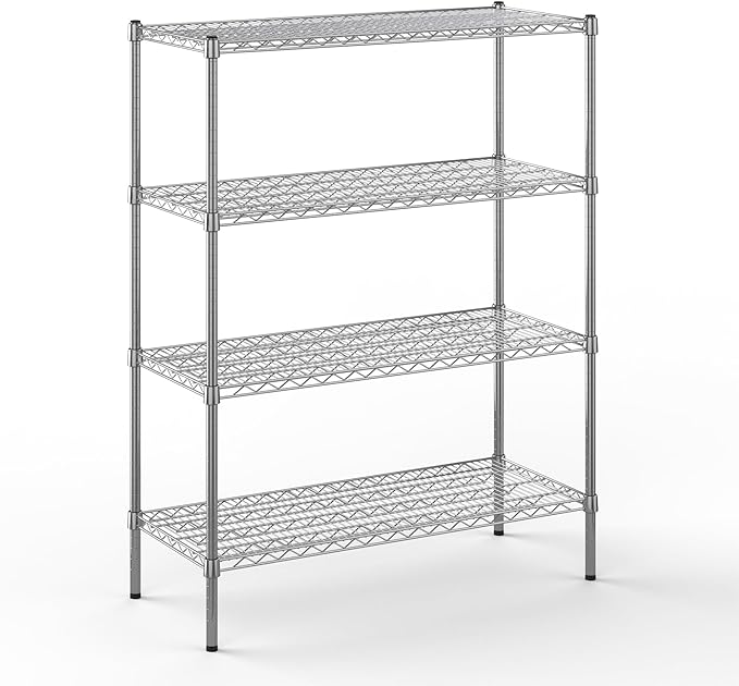 Regal Altair 18" Deep x 42" Wide x 54" Height Wire Shelving Kit | 4-Tier | NSF Commercial Storage Rack Unit