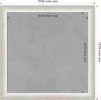 Amanti Art Silver Framed Magnetic Board 18x18 Small Vision Board for use with Magnets, 100% Metal Sheet to Display Items as Office Decor or for Home Organization in mudroom, Kitchen or Kids Room