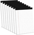 8 Pack White Legal Pads 8.5 x 11 Wide Ruled Note Pads 8.5 x 11" Legal Ruled Writing Pads for School 30 Sheets White Lined Paper Pads Notebook for Work Legal Notepads for Office Pad of Paper for Home