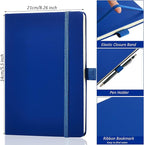 28 Pack Lined Notebook Journal Bulk A5 Hardcover Notebook PU Leather College Ruled Notepad 5.5 x 8.2 Inch Ruled Lined Journal Set With Pen Holder for School Business Work Travel Writing(Mixed Color)