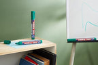 edding 360 whiteboardmarker - groen - 10 whiteboardstiften - ronde punt 1,5 - 3 mm - boardmarker uitwisbaar - voor whiteboard, flipchart, magneetbord, prikbord, memobord - sketchnotes - navulbaar