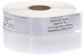 Silver Foil Personalized Return Address Labels Without Dispenser - Roll of 500 Custom Stickers