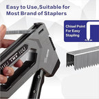 HW HAMWOO 20 Guage Galvanized T/50 Staples,5 Sizes Assorted Size Project Pack for Staple Gun or T-50 Stapler (1/4"+5/16"+3/8"+1/2"+9/16",6000 pcs)