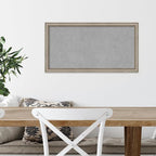 Amanti Art Silver Framed Magnetic Board 14x26 Small Vision Board for use with Magnets, 100% Metal Sheet to Display Items as Office Decor or for Home Organization in mudroom, Kitchen or Kids Room