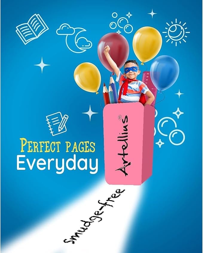 Pencil Erasers for Kids - 250-Pack Pink Pencil Erasers - Latex-Free & Smudge-Free Design - Pink School Supplies for Classroom Office Art Projects