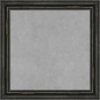 Amanti Art Black Framed Magnetic Board 19x19 Small Vision Board for use with Magnets, 100% Metal Sheet to Display Items as Office Decor or for Home Organization in mudroom, Kitchen or Kids Room