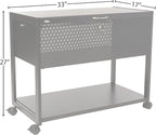 Safco Mobile File Cart, Fits Letter and Legal-Size Hanging Folders, Includes a Locking Lid & 2 Keys