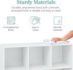 Best Choice Products 6-Cube Storage Organizer, 13.5in Shelf Opening, Bookcase, Display Shelf, Customizable w/ 3 Removable Back Panels – White