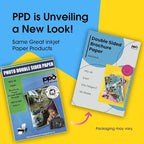 PPD Double Sided Photo Paper, Matte Brochure Paper 8.5 x 11 for Inkjet Printer, 130 gsm, 6.3 mil Thick for Magazine, Flyer, Presentation, Program, Instant Dry & Water Resistant (100 Sheets)