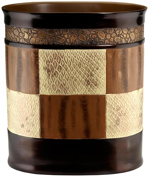 Zahari Home Decorative Trash Can for Bathroom, Office & Bedroom - 2.1 Gallons Stylish & Small Trash Can for Dorms, Desktop & Restroom - Chic Waste Basket for Compact Spaces, Zambia