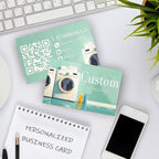 Custom Business Cards - Customizable Logo/Text/QR Code, 300gsm Matte Paper Front & Back Sides Printed, for Home Repair, Home Improvement, Laundry