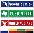 Custom Street Sign, Address Sign, 8 Colors, Reflective Option, Mounting Options, 4x18 inch, Thick Rust-Free AlumaBond, Made in USA By My Sign Center (US State)