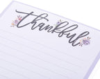 Graphique Magnetic Notepad, Religious – 100 Sheets, 4” x 9.25” x .5” – Front Says, “Thankful”, Sticks to Any Magnetic Surface, Perfect for Shopping and Grocery Lists, Makes a Great Gift (MP1345)