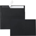 Silunkia Black Blank Greeting Cards and Envelopes 4 x 6 Heavyweight Flat Cardstock and A4 Envelopes Printable Self Seal 20 Packs for DIY Wedding Invitations, Birthday, Thank You Cards