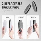loukin Dry Erase Eraser Refill Pads with 12 Peel-Off Layers, Whiteboard Eraser Replaceable Pads, Ideal for Classroom, Home and Office Use, 2 Pack