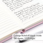 feela 15 Pack Pocket Small Notebooks Bulk, Mini Cute Memo Notepads Hardcover College Ruled Lined Journals with Pen Holder for Women Girls Office School, with 15 Black Pens, 3.5”x 5.5”, A6, Rose Pink