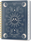 2026 Planner, Weekly and Monthly Planners with Tabs, A5 Spiral Bound Daily Calendar 2026 Planner, 12 Month Agenda Organizers from Jan. to Dec., Flexible Cover Appointment Book(Smill Sun)