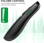 DINOSTRIKE USB A and USB C Presentation Clicker Green Light, RF 2.4GHz Wireless Presenter Remote Powerpoint Clicker Slide Advancer for Mac Laptop Computer Office Classroom