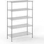 Regal Altair 21" Deep x 48" Wide x 74" Height Wire Shelving Kit | 5-Tier | NSF Commercial Storage Rack Unit