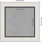 Amanti Art Silver Framed Magnetic Board 22x22 Small Vision Board for use with Magnets, 100% Metal Sheet to Display Items as Office Decor or for Home Organization in mudroom, Kitchen or Kids Room