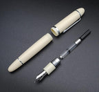 JINHAO X159 Fountain Pen (F Nib 0.5mm, Ivory White with Silvery Clip)