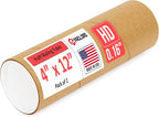 Paclord 4" x 12" Heavy-Duty Reinforced Cardboard Mailing Tube, Pack of 1 Tube with 2 Caps – Secure USPS Approved – Great for Shipping and Storing of Prints, Artwork, Posters or Documents