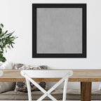 Amanti Art Black Framed Magnetic Board 23x23 Medium Vision Board for use with Magnets, 100% Metal Sheet to Display Items as Office Decor or for Home Organization in mudroom, Kitchen or Kids Room