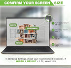 Magnetic Laptop Privacy Screen 14 inch for 16:9 Computer Monitor, Removable Anti-Glare Screen Privacy Shield, Screen Filter and Protector for Laptop (12 3/16" × 6 7/8"), Fits (FHD 1920 × 1080)