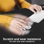 DAWNTREES Desk Mat Protector,PU Leather Desk Pad,Non Slip, Large Mouse Pad and Keyboard Mat, Waterproof Writing Pad for Office and Home (Black)