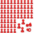 MHDMAG Magnetic Push Pins Powerful Push Pin Magnets for Fridge Whiteboards Calendars Maps in School & Office Pack of 60,Red