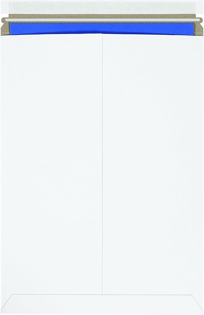 BOX USA StayFlat Envelope 13"L x 18"W 100-Pack for Keeping Photos, Documents & Artwork Protected During Mailing and Shipping