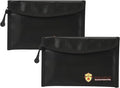 2 Pack Small Fireproof Bag (5 x 8 inches), Non-itchy Fireproof Wallet Bag for Valuables, Jewelry, Cash, Passport, Invoice, Currency & Keys