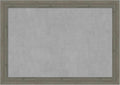 Amanti Art Grey Framed Magnetic Board 29x41 Large Vision Board for use with Magnets, 100% Metal Sheet to Display Items as Office Decor or for Home Organization in mudroom, Kitchen or Kids Room