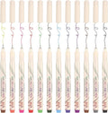 CHARSOCO 01 Micro Fine Point Pen Set - 12 Waterproof Archival Ink Colors, 0.25mm Fineliner Pens for Art Illustrations, Sketching, Anime, Manga, Technical Drawings & Scrapbooking-fan