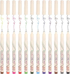 CHARSOCO 01 Micro Fine Point Pen Set - 12 Waterproof Archival Ink Colors, 0.25mm Fineliner Pens for Art Illustrations, Sketching, Anime, Manga, Technical Drawings & Scrapbooking-fan